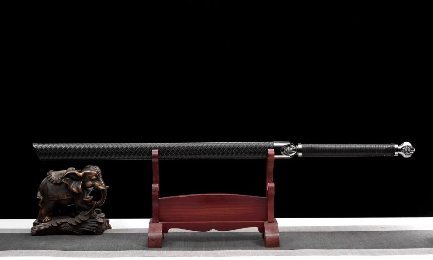 Tang Knife,Forged High Carbon Steel Blade,Alloy Fittings,Cut Tree — alternate angle view 5