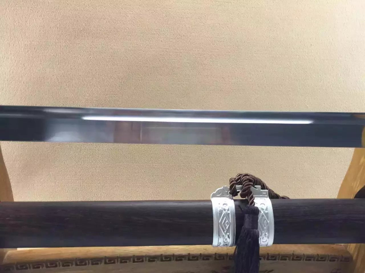 Wolong sword,High manganese steel,Rosewood scabbard,Alloy fitting,Length 39 inch — alternate angle view 5