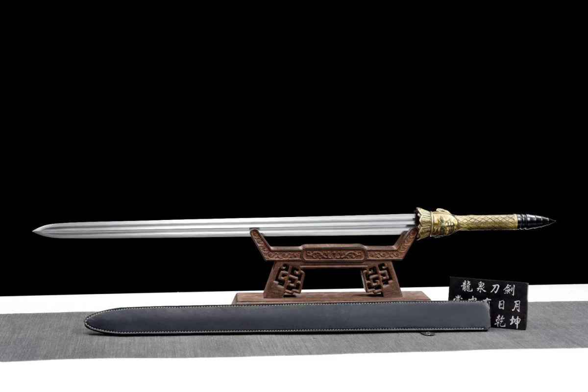 Monk sword,Handmade(Spring steel blade,Brass)Sharp,Full tang — alternate angle view 5