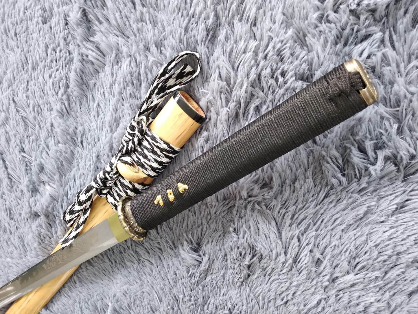 Tang dao,Ninja Sword,High manganese steel,Hardwood,Alloy — alternate angle view 5