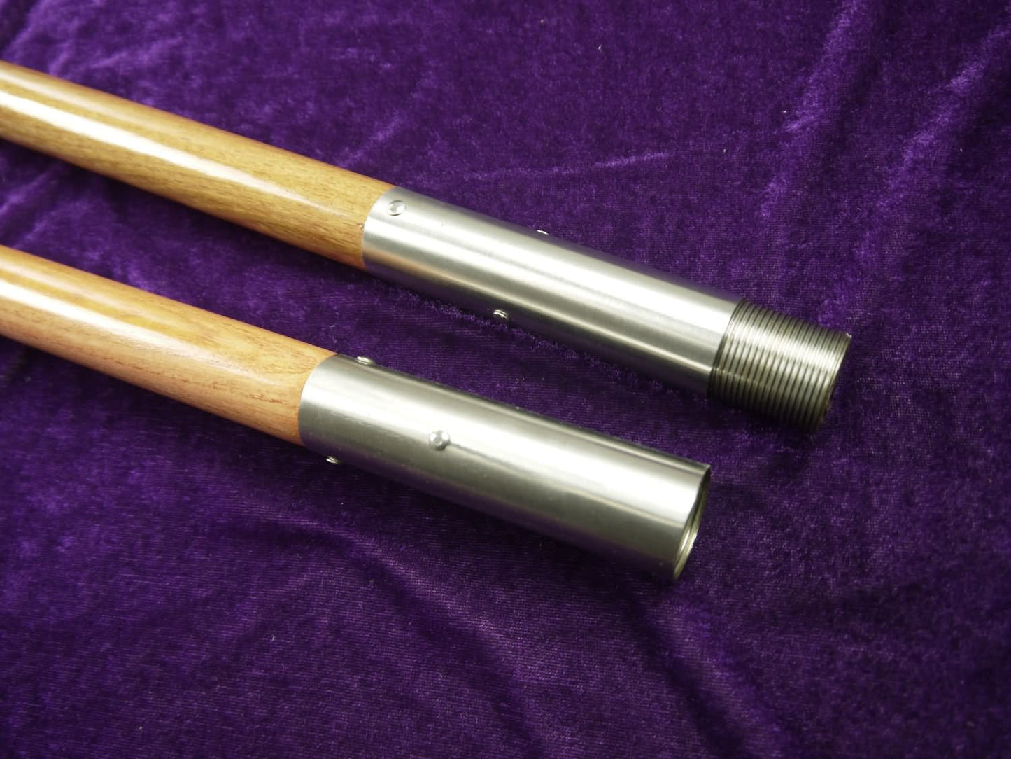 Zhang eight snake spear,Stainless steel blade,Wood rod,Kung fu — scabbard / saya detail