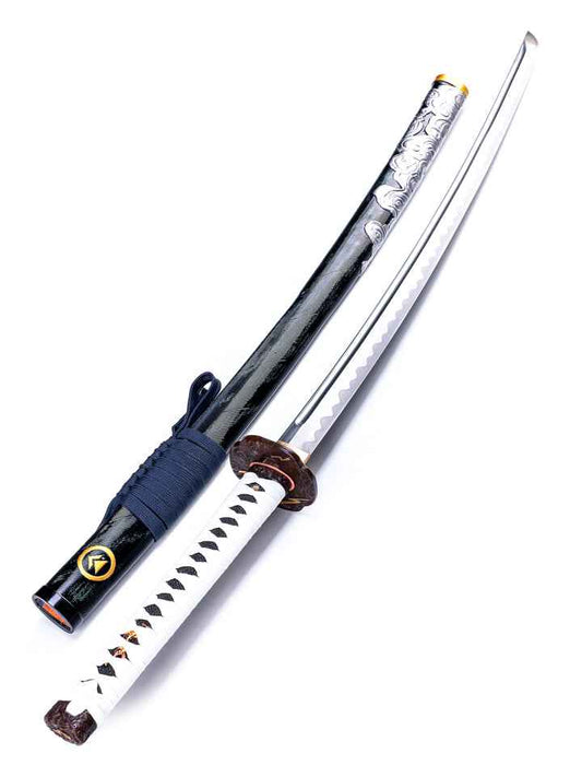 Ghost of Tsushima Katana - Collectors Edition — Folded Damascus Steel Damascus Sword by DRACBLADE