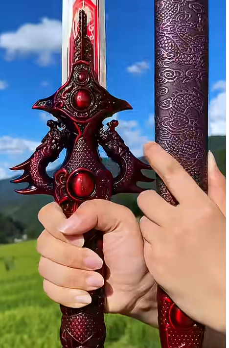 Double Dragon Swords - Chinese swords-LOONGSWORD — Premium Steel Chinese Sword by DRACBLADE