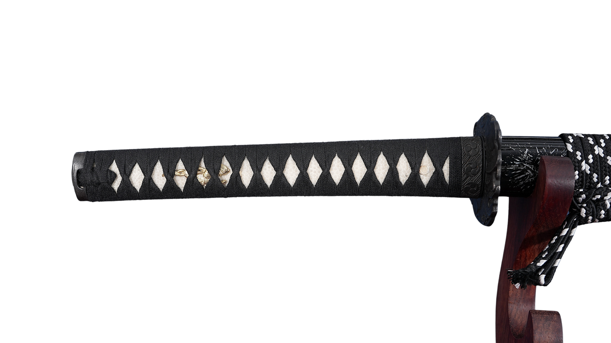 Katana - Black Dragon 1095 — blade and hamon detail
