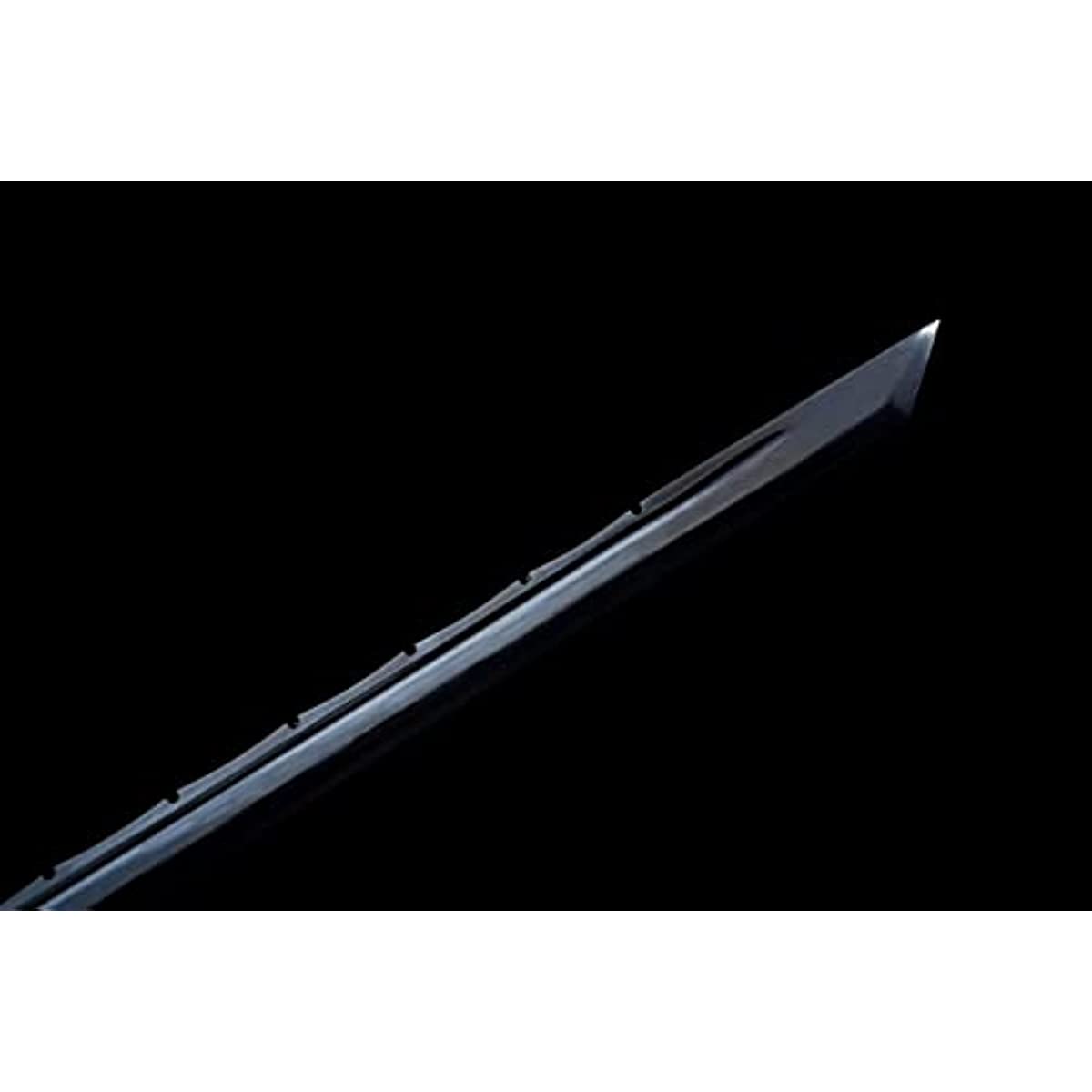 Tang dao Falchion Saber High Carbon Steel Blades,Black Appearance — scabbard / saya detail