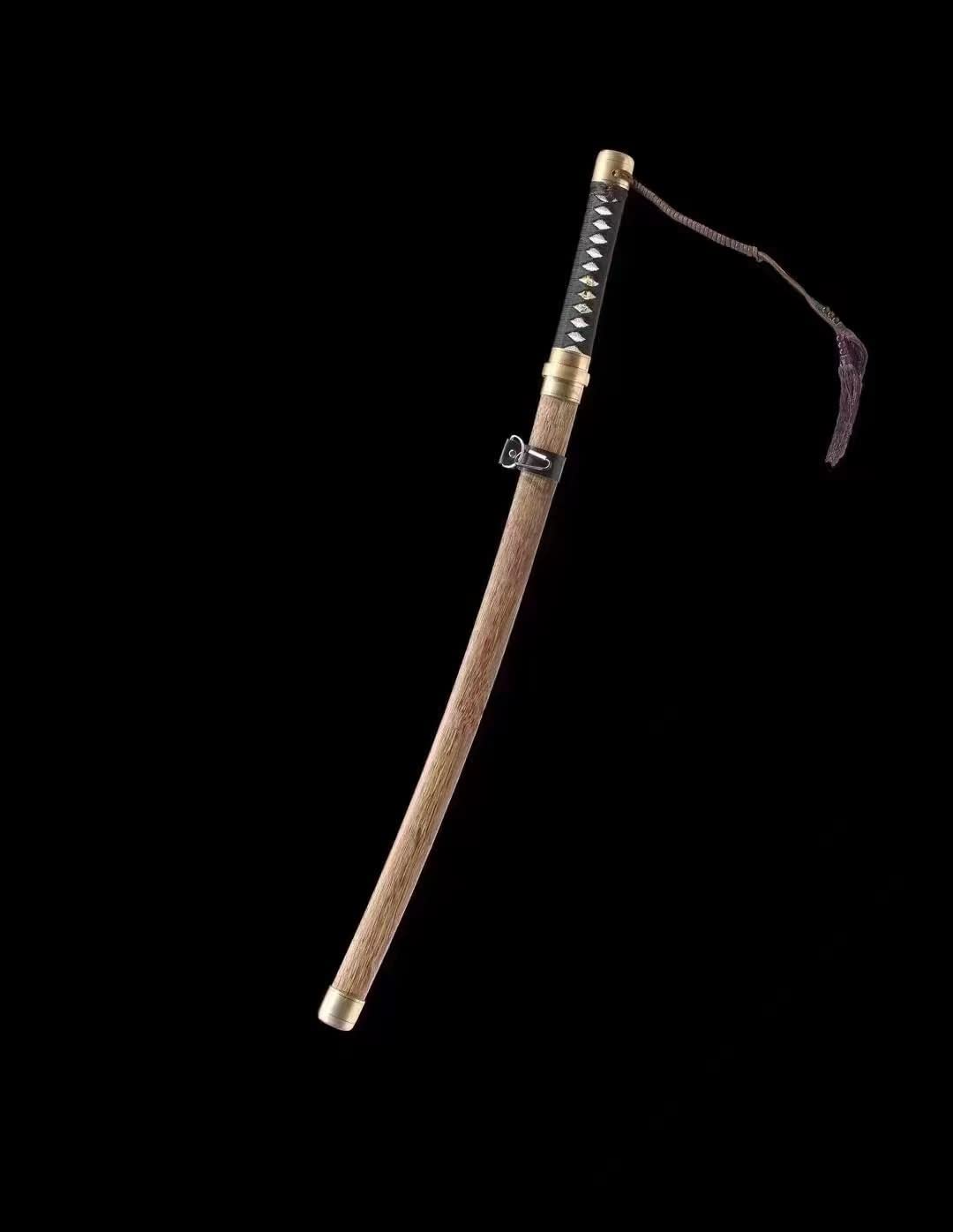 Samurai Sword Tachi Fully Handmade High Carbon Steel Blade — close-up detail view