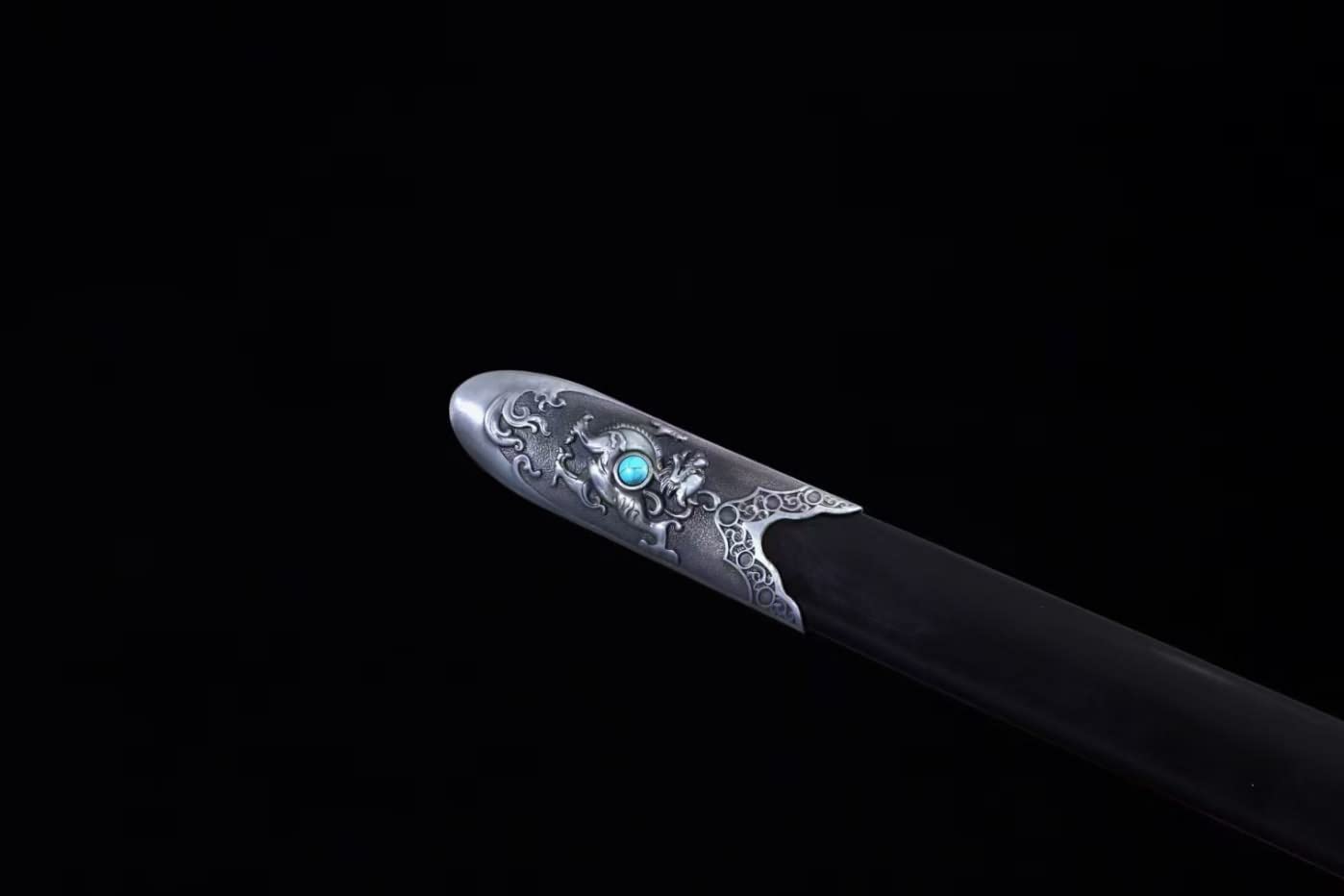 Dragon King Swords Real,Battle Ready,Forged Damascus Blades — blade and hamon detail