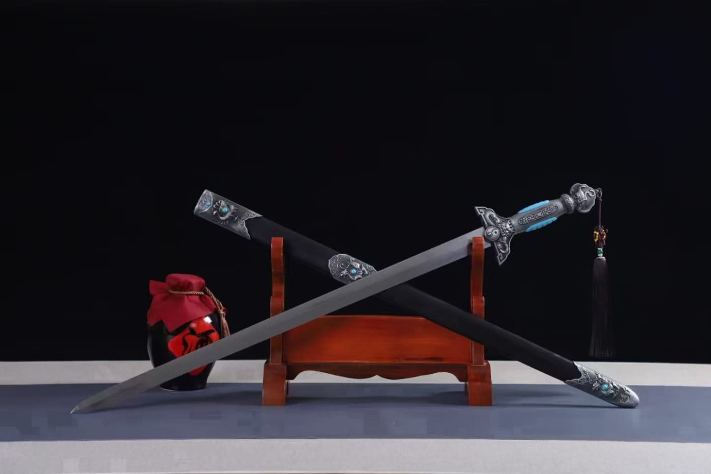 Dragon King Swords Real,Battle Ready,Forged Damascus Blades — Folded Damascus Steel Damascus Sword by DRACBLADE