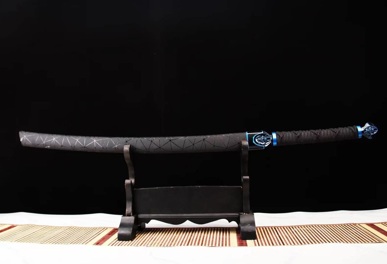 Machete,Saber Real,Full Tang High Carbon Steel Blue Blades — alternate angle view 5