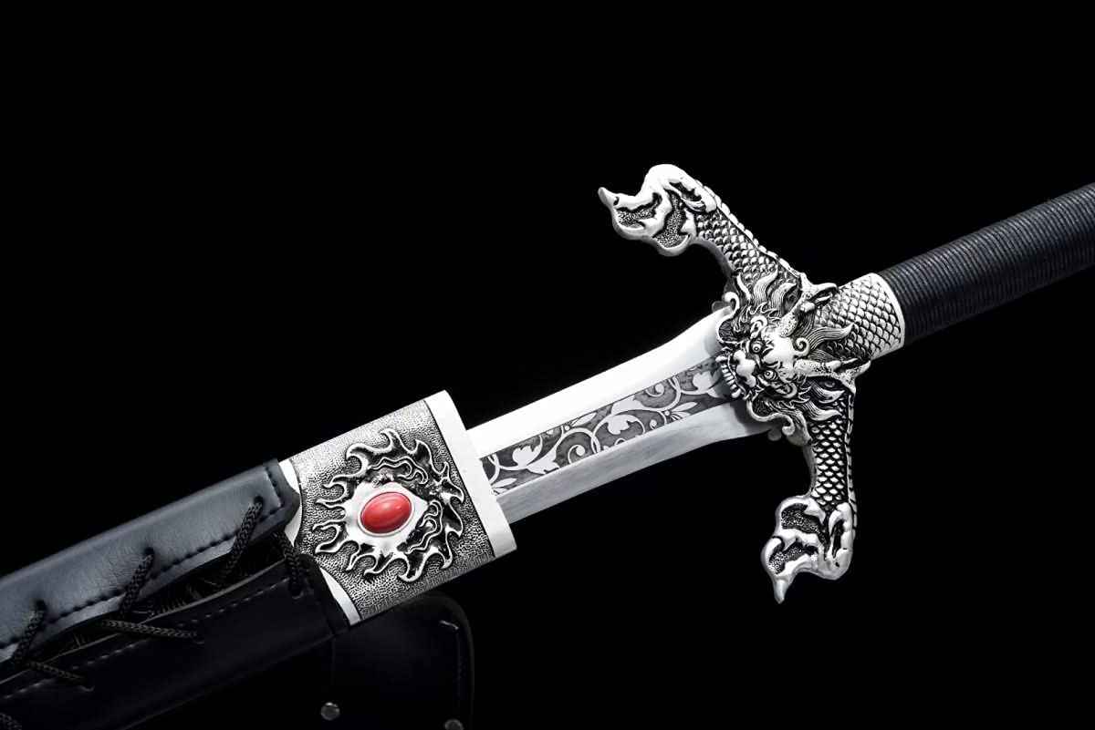 Flying Dragon Knife Battle Ready,Furnishing Articles — close-up detail view