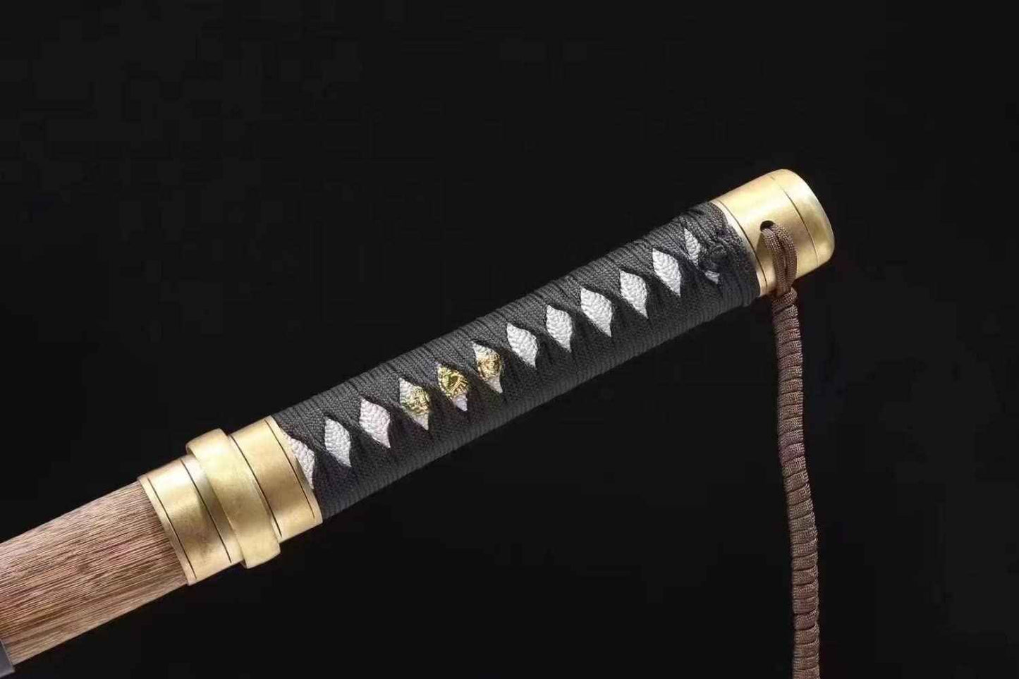 Samurai Sword Tachi Fully Handmade High Carbon Steel Blade — blade and hamon detail
