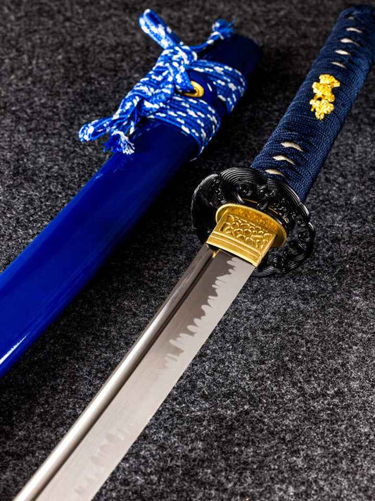 Angry Wave Katana (1060 Carbon Steel) — 1060 Carbon Steel Samurai Sword by DRACBLADE