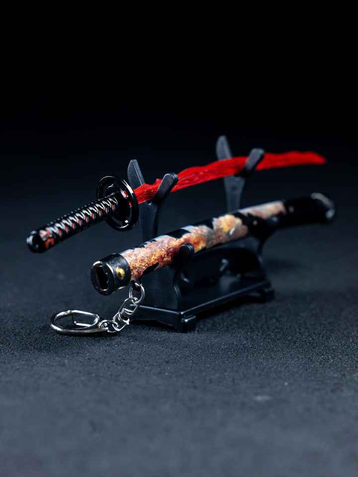 Rivers of Blood Keychain + Stand — close-up detail view