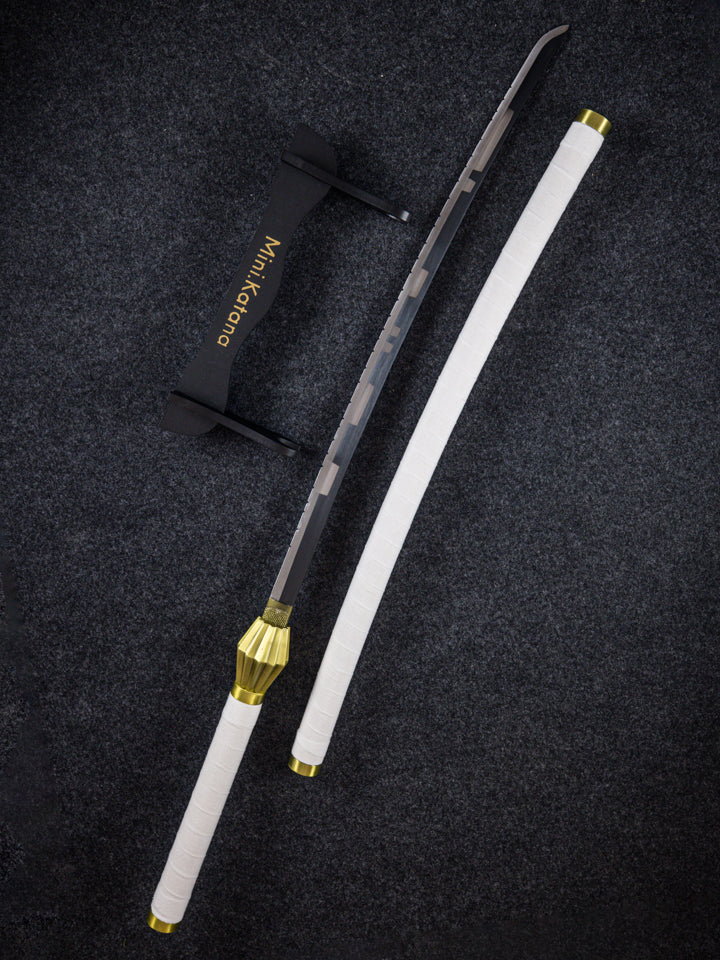 Kenpachi’s Zanpakuto Katana (DULL) — scabbard / saya detail