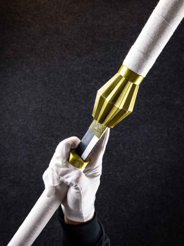 Kenpachi’s Zanpakuto Katana (DULL) — handle and fittings close-up
