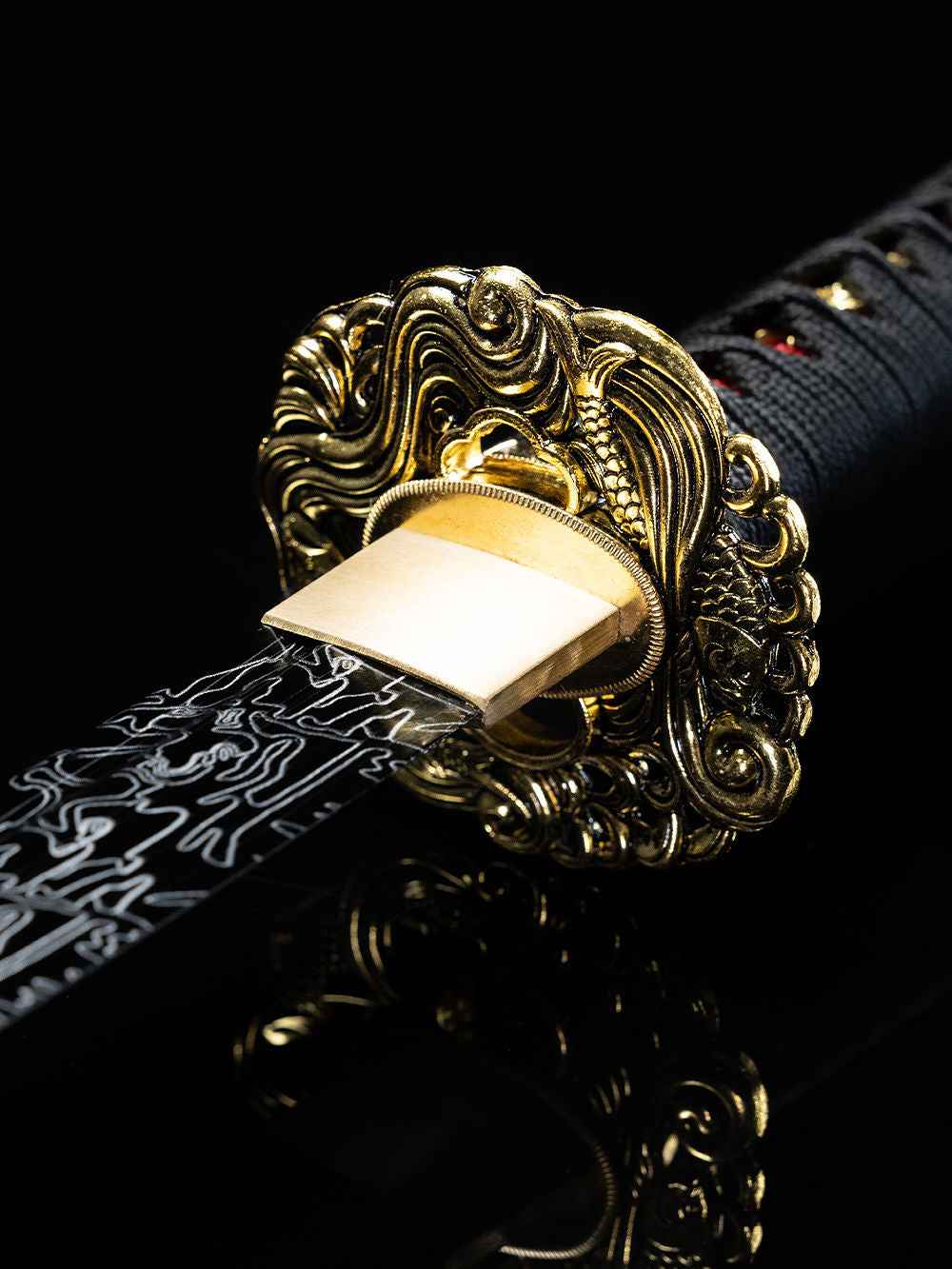 Kurayami Katana (1060 Carbon Steel) — 1060 Carbon Steel Chinese Sword by DRACBLADE