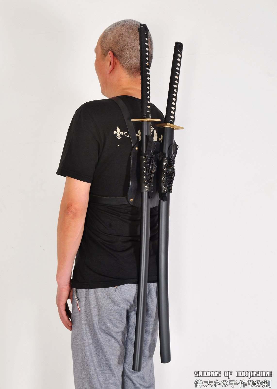 Deadpool Replica - Twin Katanas — blade and hamon detail