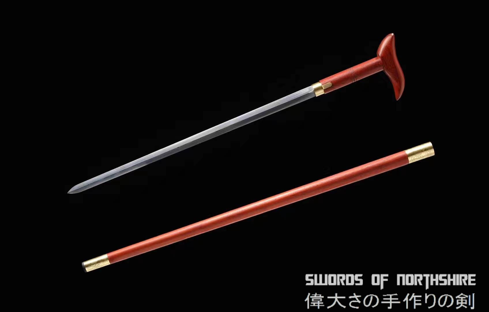 Sword Cane - Pan Dingxin 1060 — scabbard / saya detail