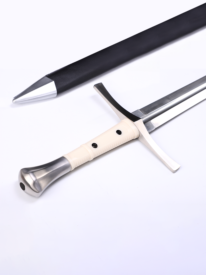 Tactical Medieval Broadsword (65Mn Steel) — alternate angle view 5