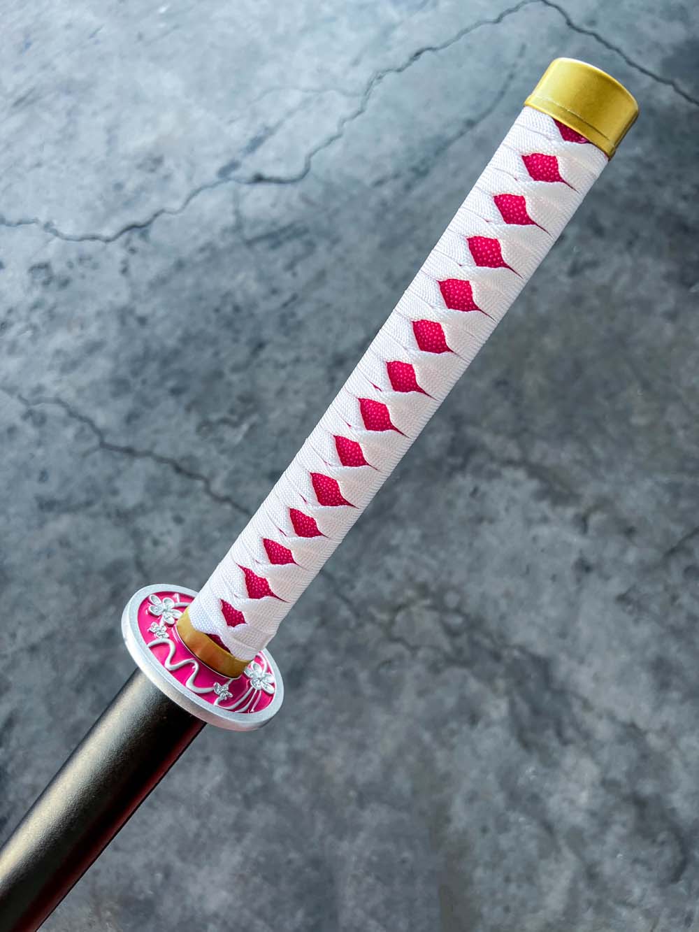 Kanao's Katana (METAL) — scabbard / saya detail