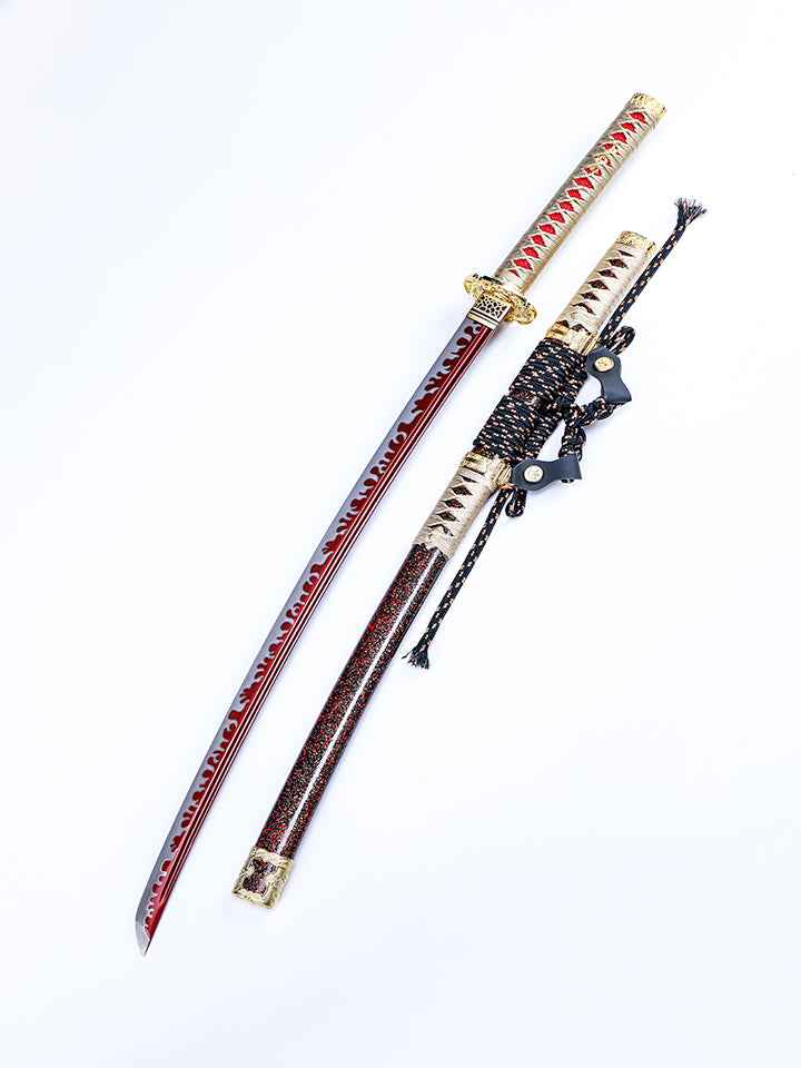 Blood Oath Tachi — scabbard / saya detail
