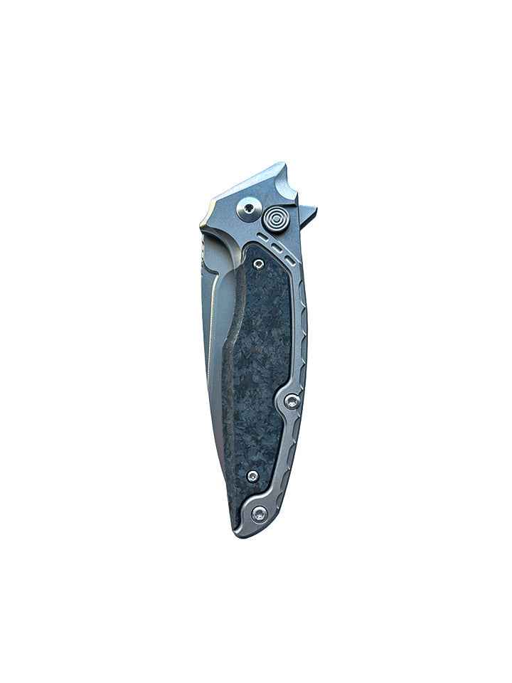 M390 Z1 Pocket Knife — handle and fittings close-up