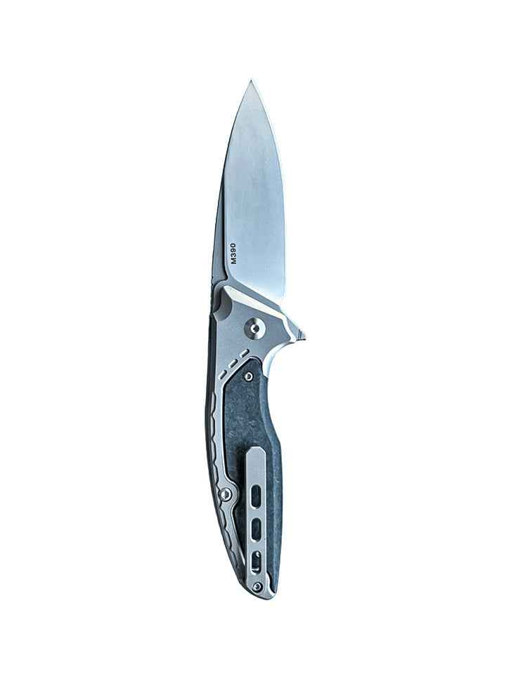 M390 Z1 Pocket Knife — blade and hamon detail