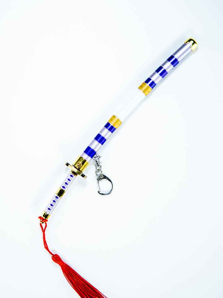 Nidai Kitetsu Keychain + Stand — scabbard / saya detail