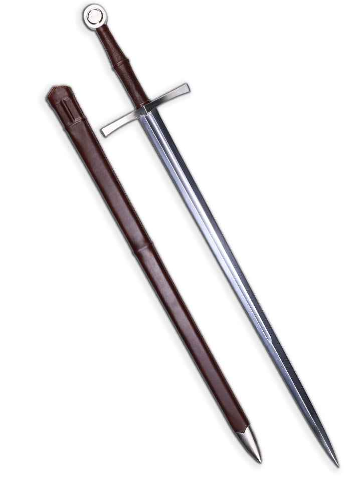 Medieval Longsword (65 Manganese Steel) — close-up detail view