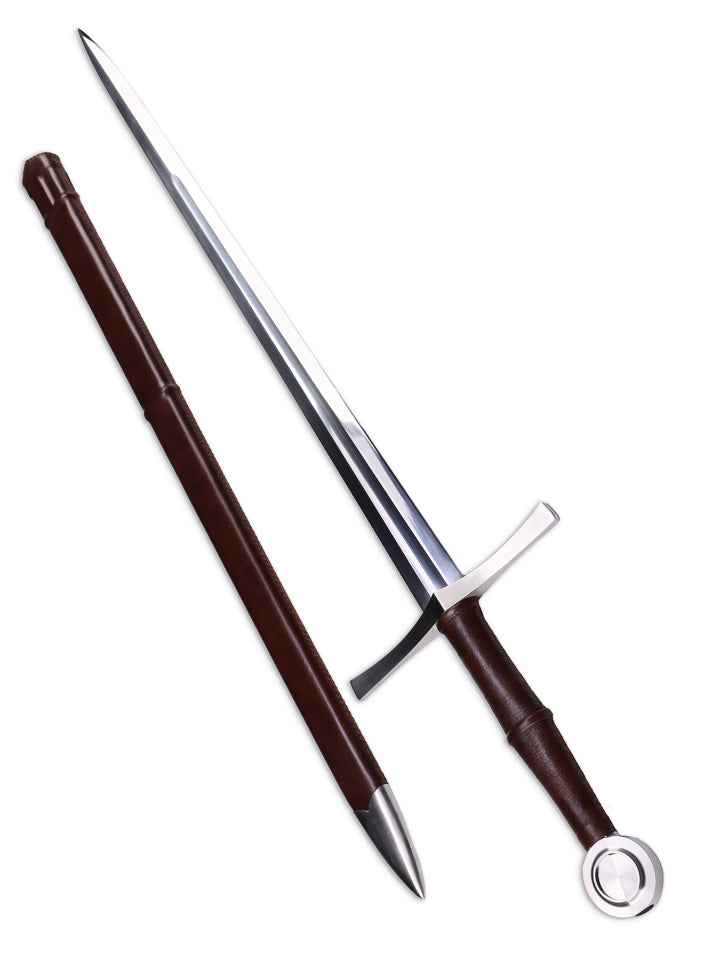 Medieval Longsword (65 Manganese Steel) — blade and hamon detail