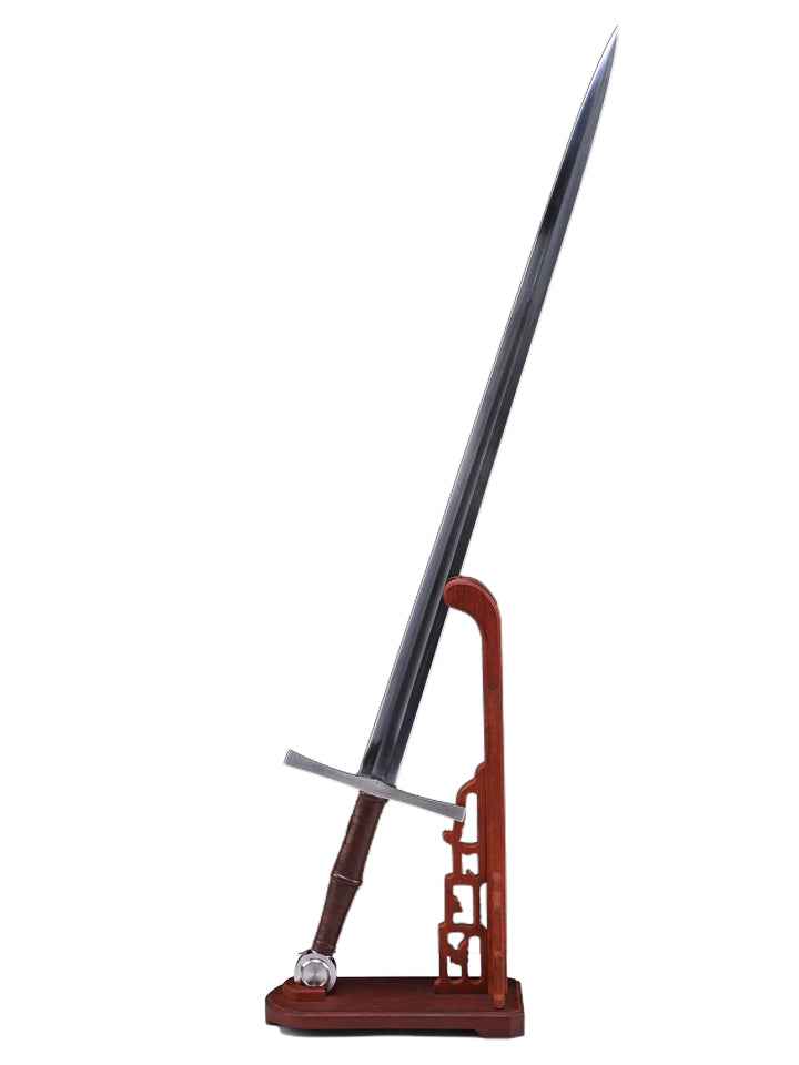 Medieval Longsword (65 Manganese Steel) — scabbard / saya detail
