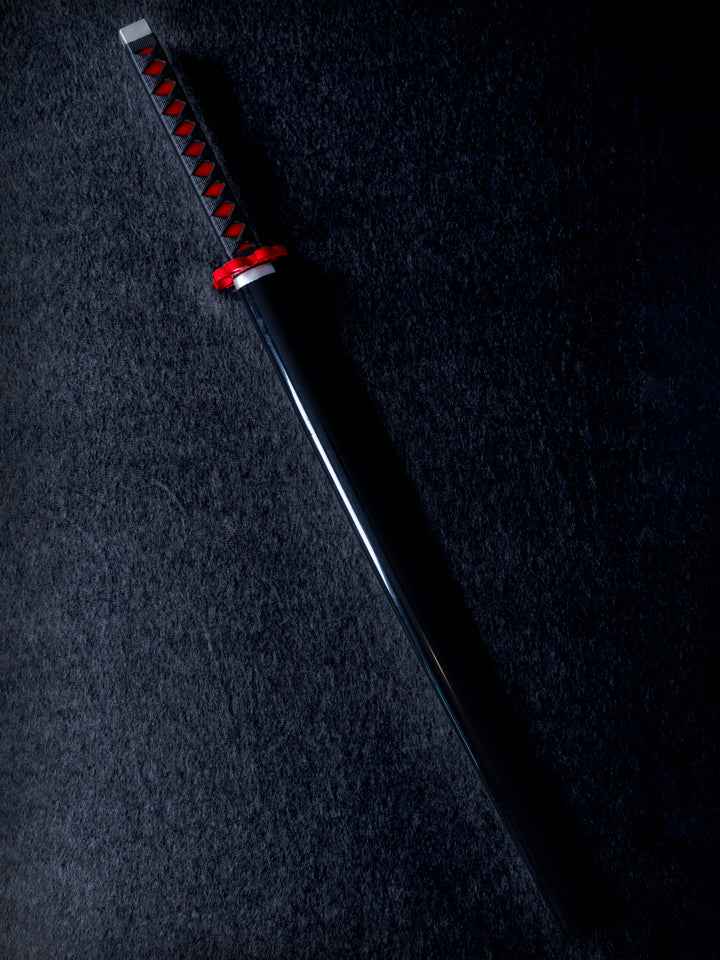 Tanjiro's New Nichirin (Foam) — blade and hamon detail
