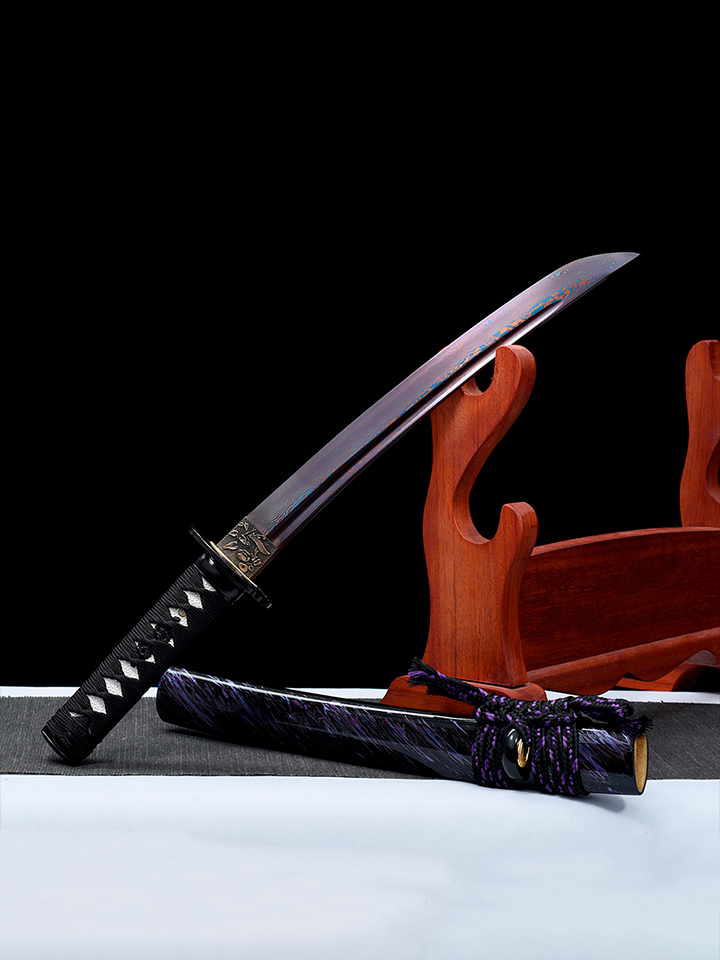 Damascus Edge Tanto — Folded Damascus Steel Dagger by DRACBLADE