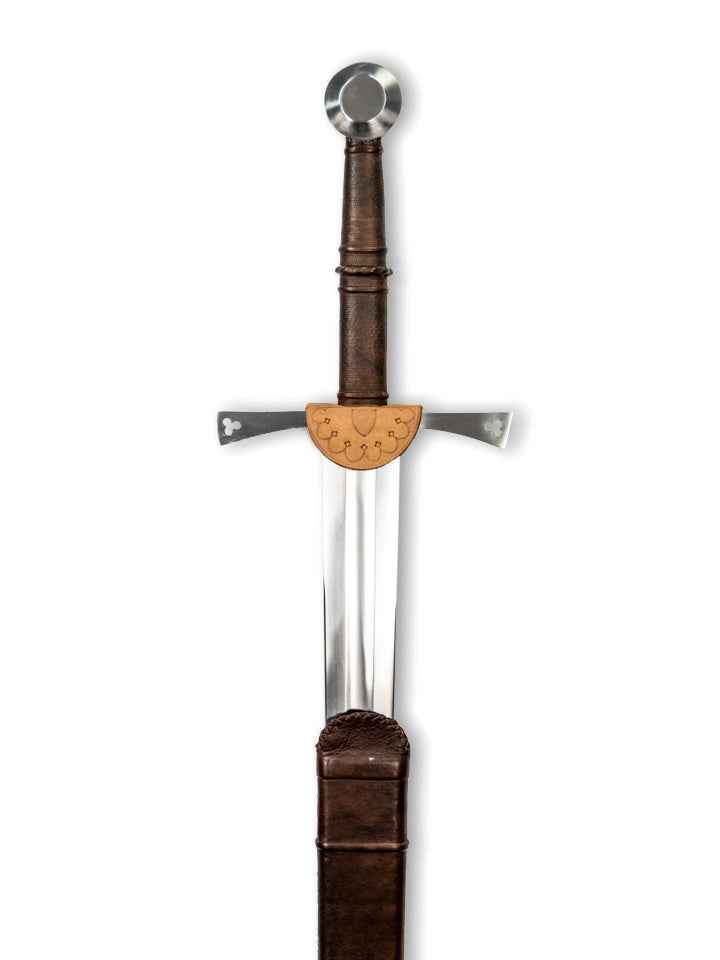XIV Medieval Longsword — handle and fittings close-up