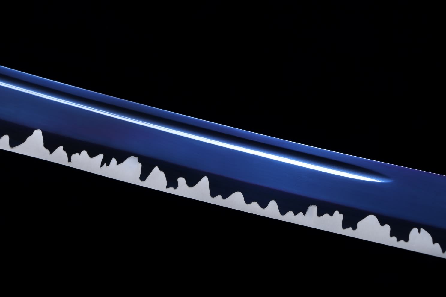 Kangxi Treasure Sword - High Carbon Steel Blade, Solid Wood Carved Scabbard — alternate angle view 5