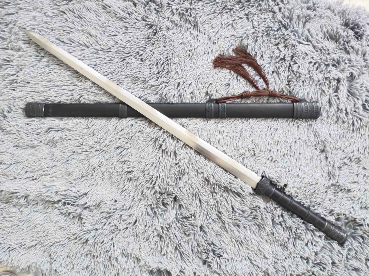 Handcrafted wolong jian Sword with Forged High Carbon Steel Blade and Alloy Fittings-Perfect for China kung fu — High Carbon Steel Chinese Sword by DRACBLADE