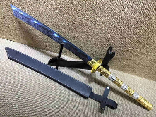 Kangxi baodao,High carbon steel blue blade,Alloy fitting — High Carbon Steel Chinese Sword by DRACBLADE