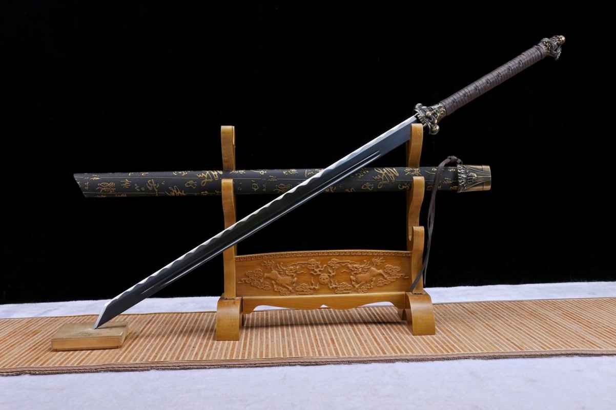 Loong tang dao sword,Forged high carbon steel blade — High Carbon Steel Chinese Sword by DRACBLADE