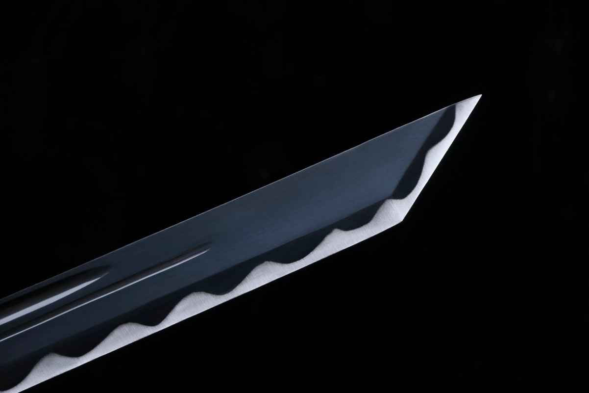 Loong tang dao sword,Forged high carbon steel blade — scabbard / saya detail