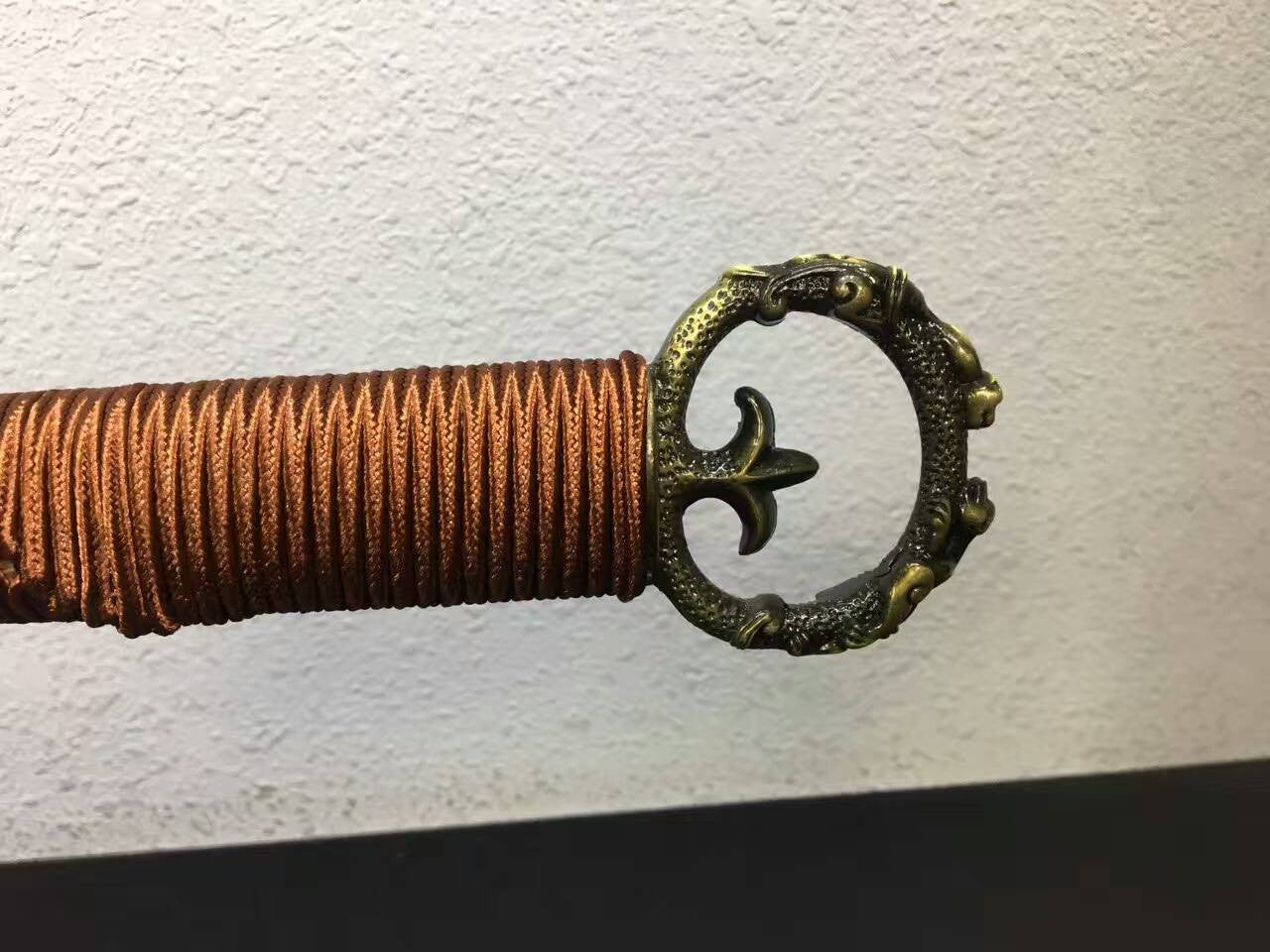 Han Dynasty sword(Damascus steel blade,Rosewood scabbard,Alloy) — alternate angle view 5