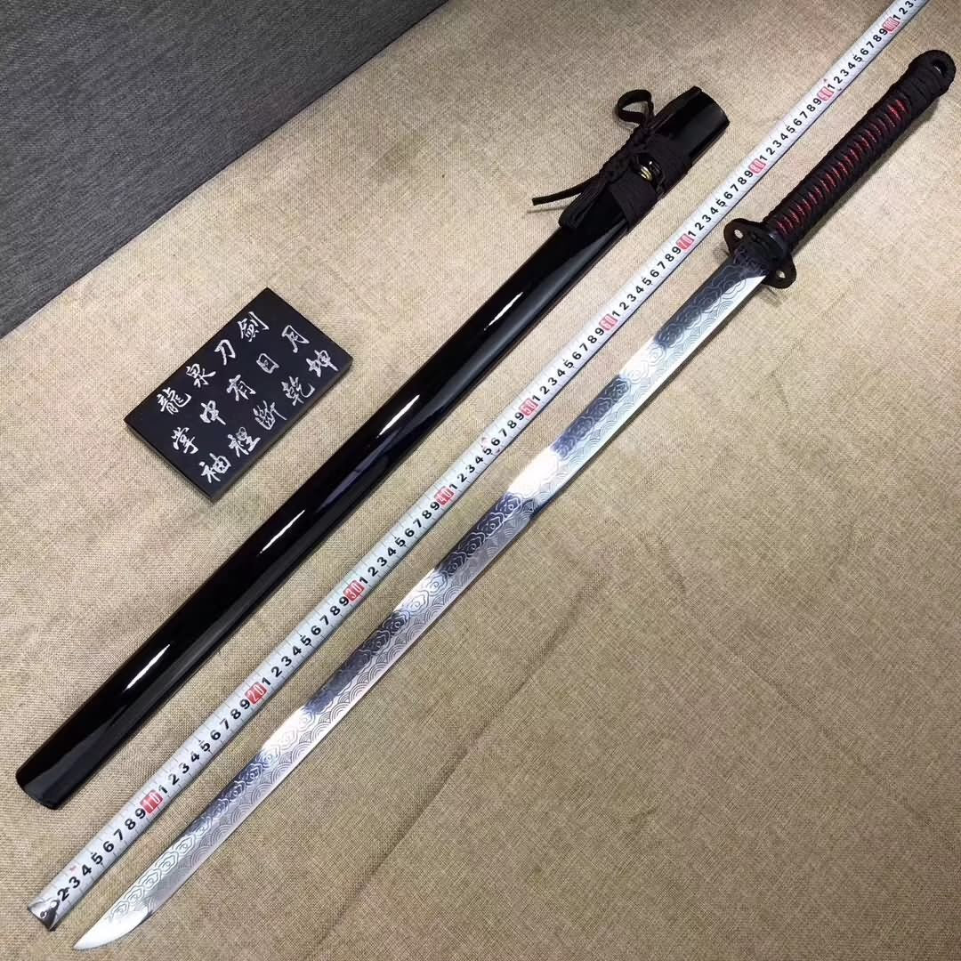Ninja sword,Handmade High carbon steel etch blade,Full tang — alternate angle view 5