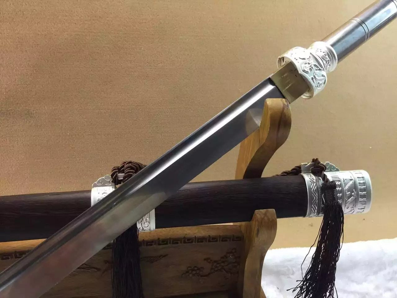 Wolong sword,High manganese steel,Rosewood scabbard,Alloy fitting,Length 39 inch — High Manganese Steel Samurai Sword by DRACBLADE
