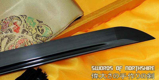 Katana - Kusunoki Masashige 1060 — 1060 Carbon Steel Damascus Sword by DRACBLADE