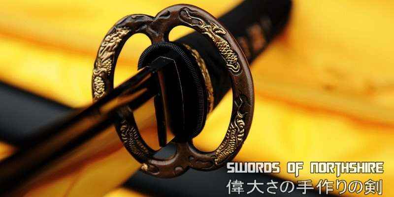 Katana - Kusunoki Masashige 1060 — close-up detail view
