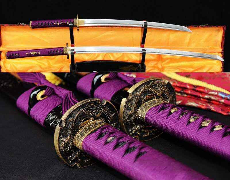 2 Sword Set - Nagao Tamekage 1060 — 1060 Carbon Steel Dagger by DRACBLADE