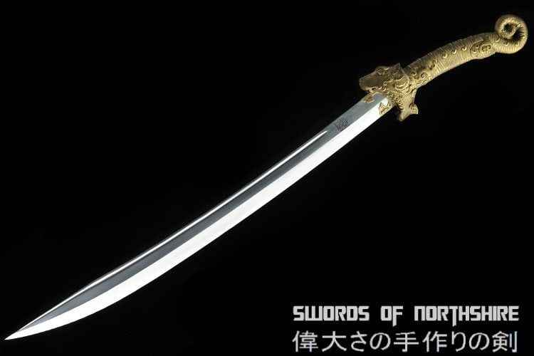 Tiger's Embrace Dao Sword Artwork of Master Shen Zhou of Shen Guanglong — scabbard / saya detail
