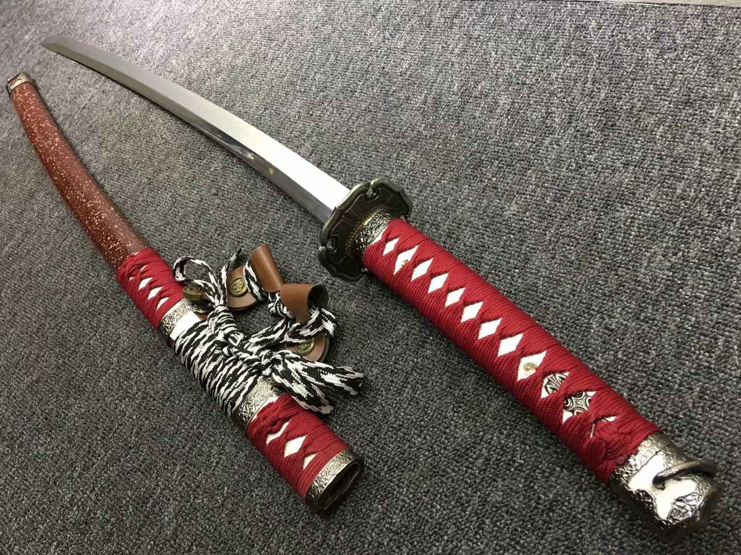 Nihontou Tachi,Nodachi,High carbon steel burn blade,Alloy tosogu — High Carbon Steel Japanese Tachi by DRACBLADE