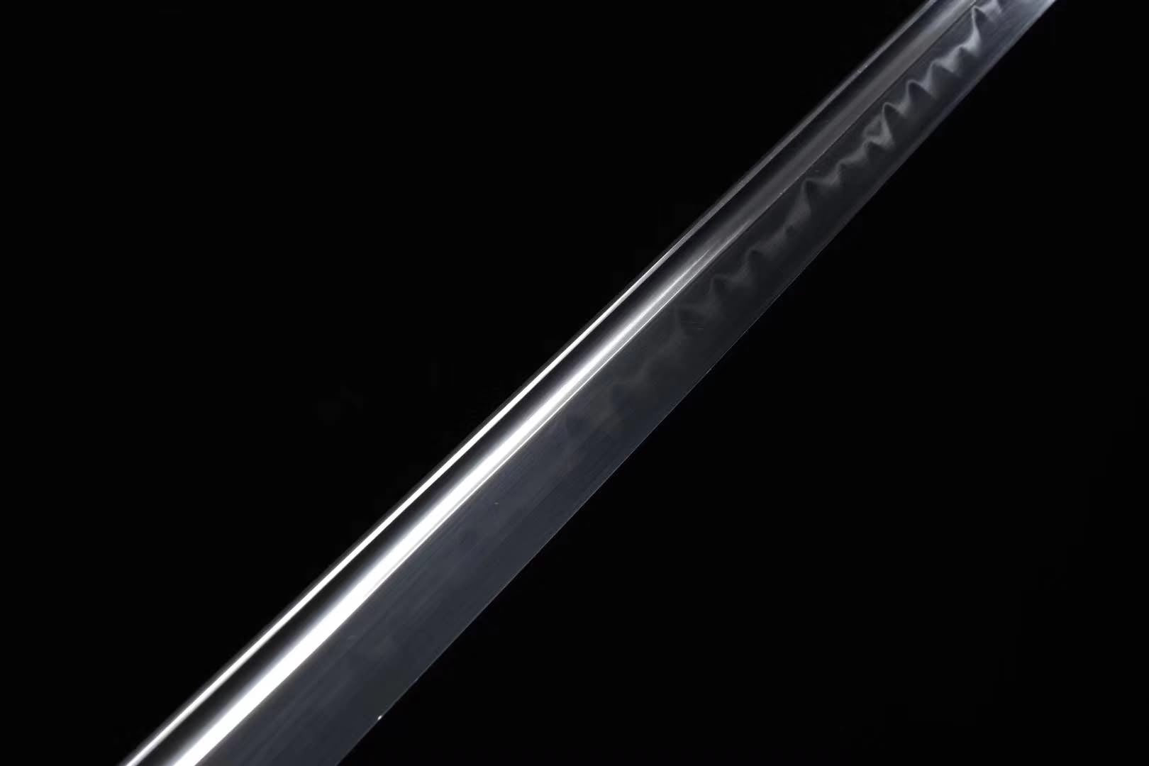 Tang dao,T10 steel burn blade,Black wood,Full tang,Chinese sword — alternate angle view 5