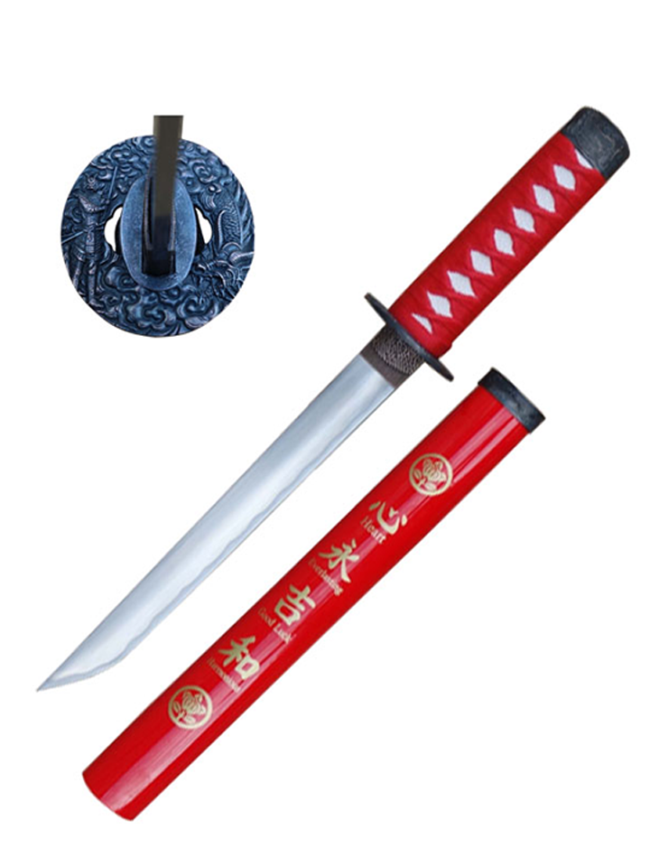 The Classic Tanto (DULL) — handle and fittings close-up