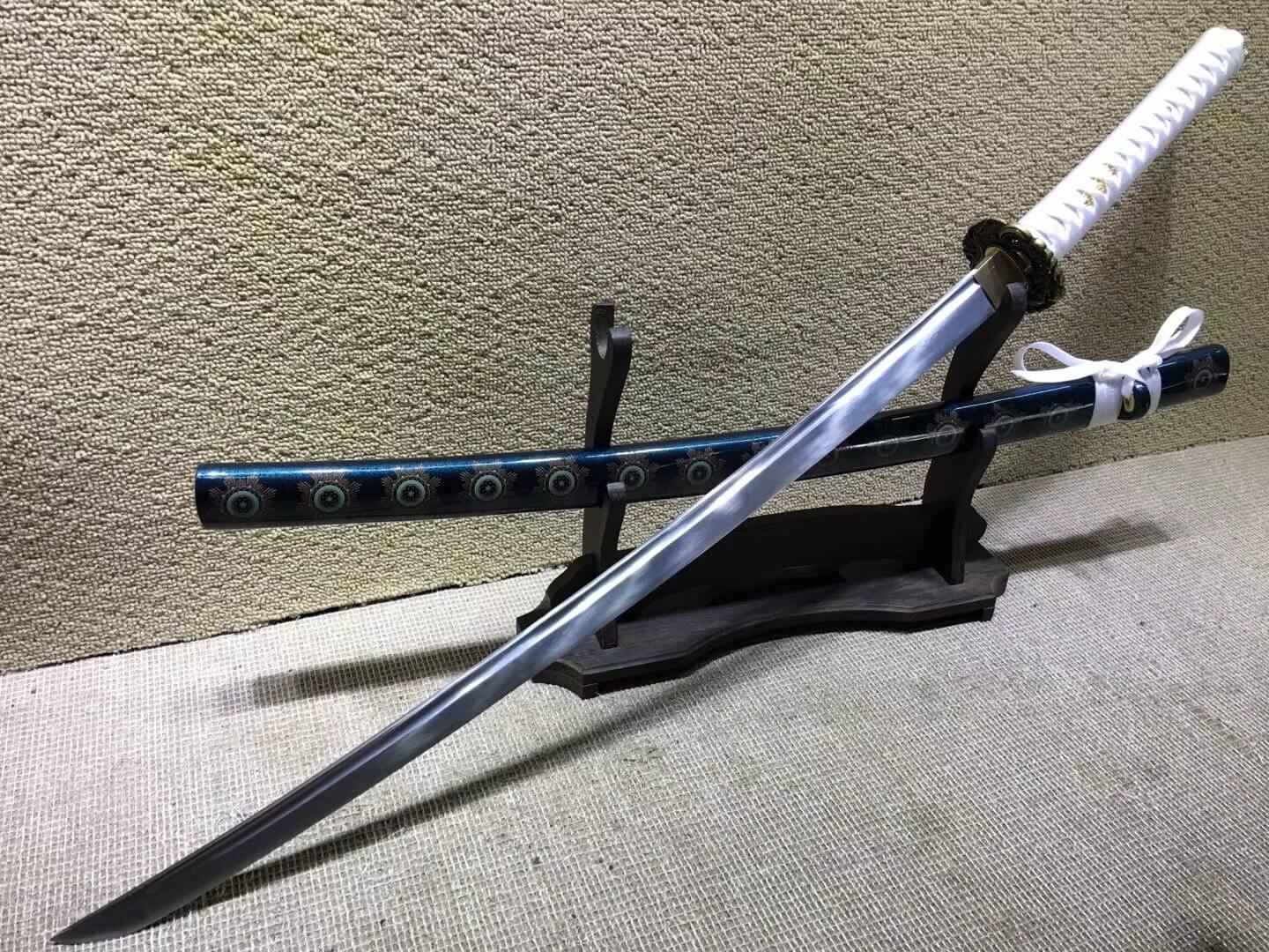 Samurai sword(Medium carbon steel bade,Wood scabbard,Alloy fittings)Length 39" — High Carbon Steel Samurai Sword by DRACBLADE